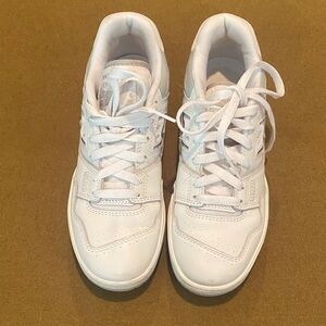 New Balance White Lace-Up Sneakers